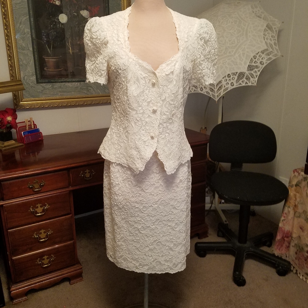 Lace Jacket and Skirt